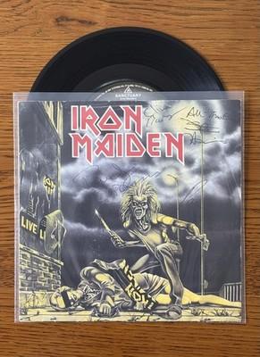 Gripsweat - Iron Maiden: 'Sanctuary' EMI 5065 1980 * SIGNED * 7
