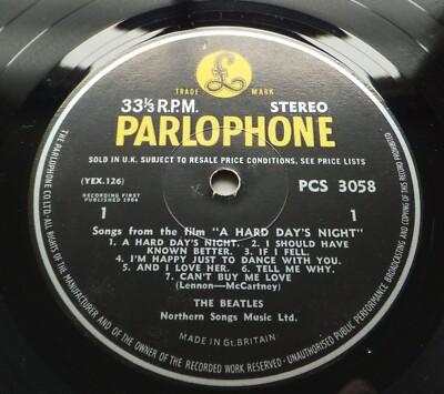 Gripsweat - The Beatles - A Hard Day's Night Orig UK '64