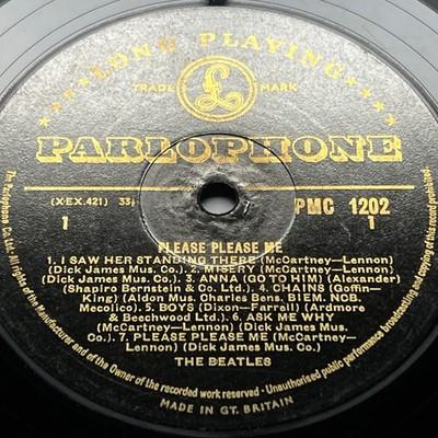 ビートルズ/1st UKオリジ ゴールドパーロフォン初回Dick James‼︎ Gripsweat - BEATLES Please Please Me GOLD LABEL Dick James Error