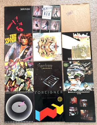 Gripsweat - JOB LOT x 12 CLASSIC ROCK ALBUMS LED ZEPPELIN / QUEEN