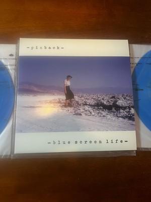 Gripsweat - PINBACK - Blue Screen Life VINYL LP Rare Blue And