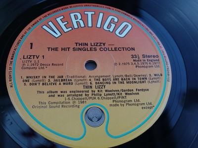 Gripsweat - Thin Lizzy THE ADVENTURES OF 1981 UK LP 1st Press