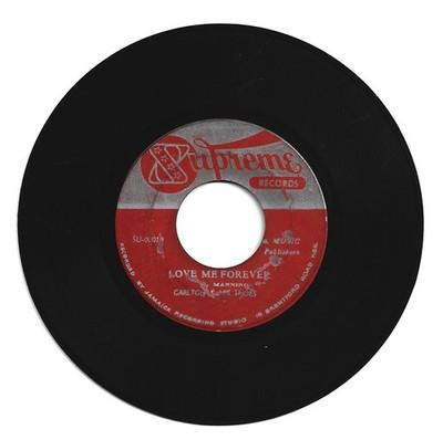 UK盤オリジナル RED LABEL CARLTON & THE SHOES Gripsweat - CARLTON & HIS SHOES / LOVE ME FOREVER / HAPPY LAND / 7