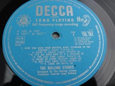 英LP The Rolling Stones Big Hits UKモノ青ラベル Gripsweat - Rolling Stones BIG HITS HIGH TIDE AND GREEN GRASS 1968