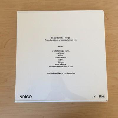 Gripsweat - RM BTS Indigo Vinyl LP Clear Blue Splatter 2023 BIGHIT
