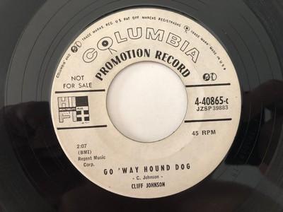 Gripsweat - '57 Rockabilly 45 CLIFF JOHNSON Go Way Hound Dog